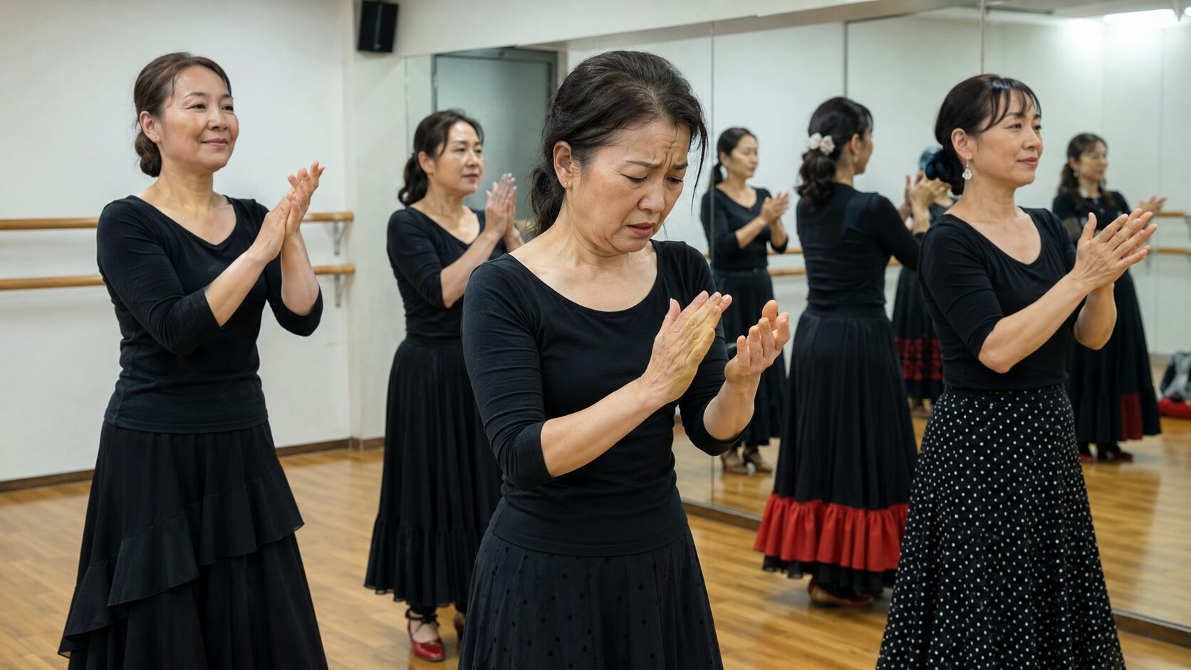 周りは叩けている中で一人だけパルマに悩んでいる女性