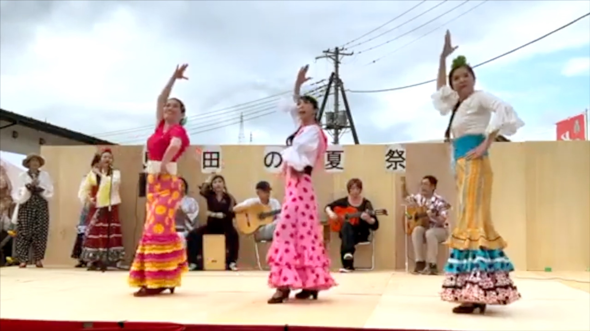 お祭りでのフラメンコ