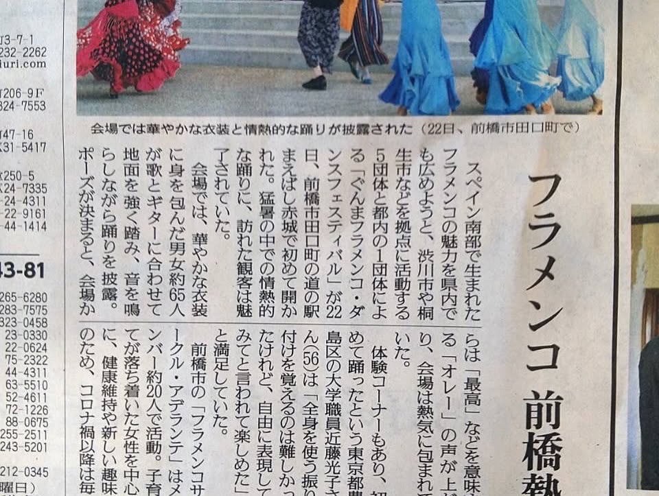 上毛新聞掲載