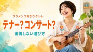 フラメンコ向きウクレレ テナーかコンサートか 後悔しない選び方