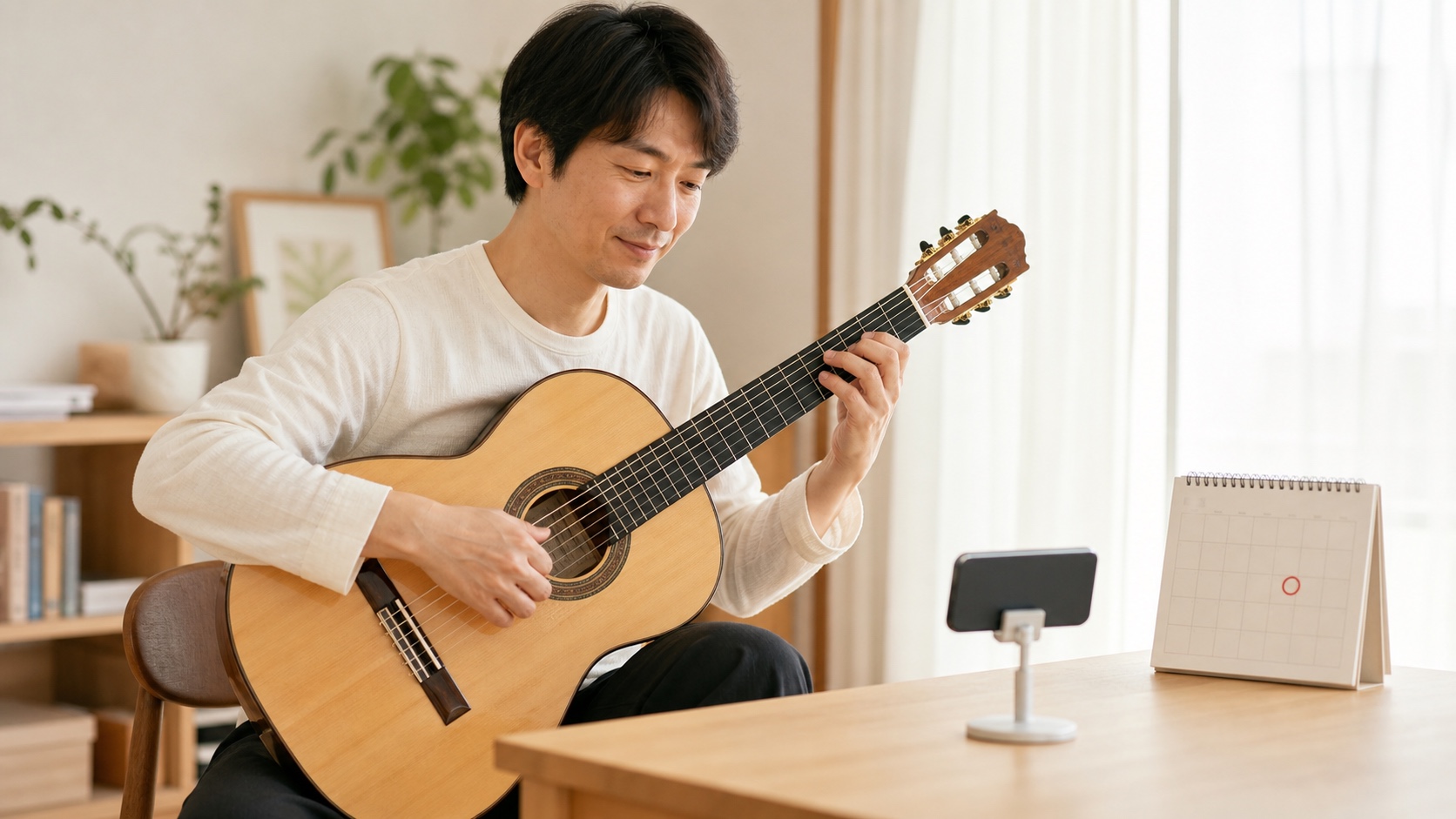 週1回60秒だけスマートフォンで録音するギター練習