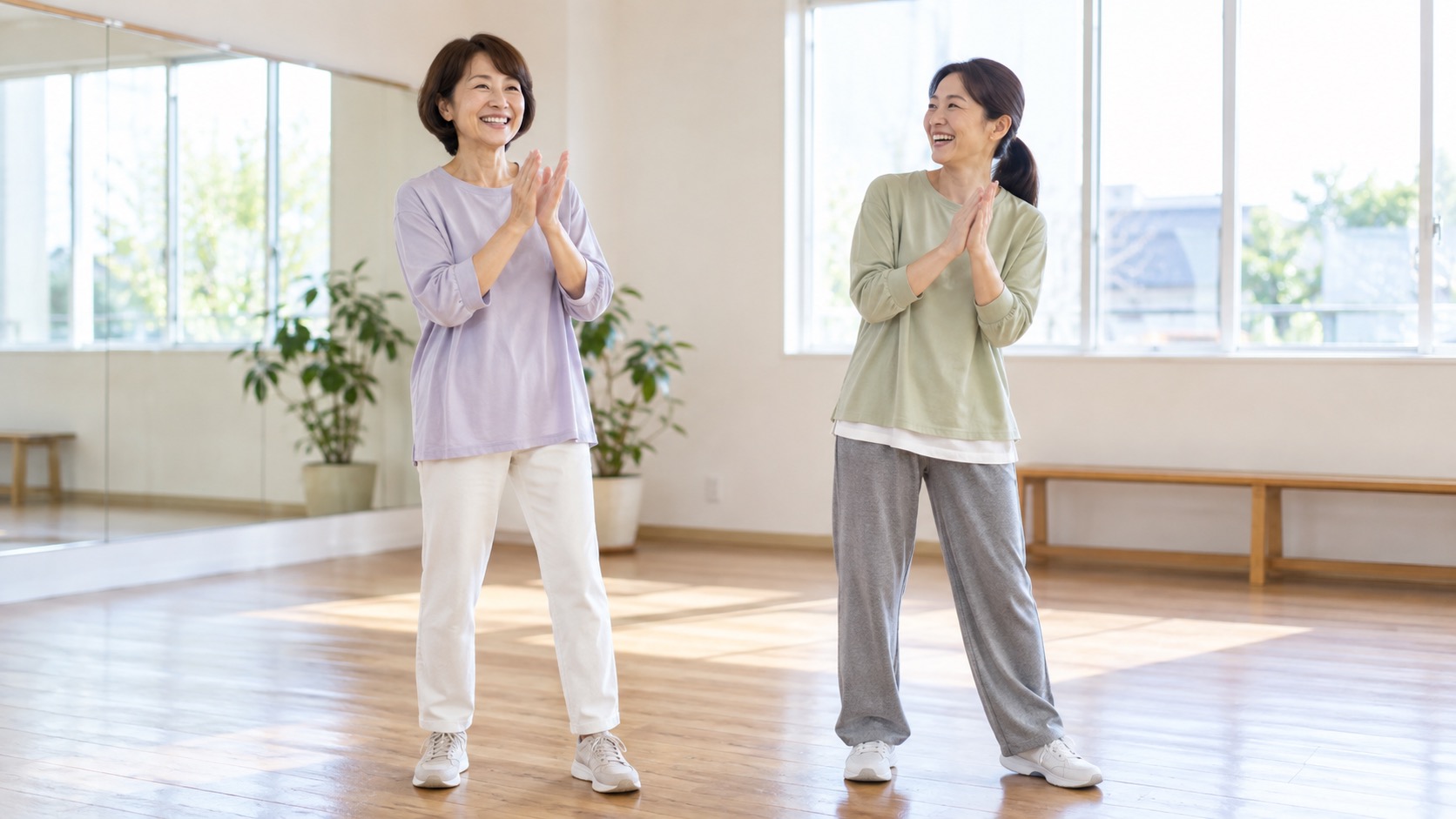 手拍子から音楽へ参加する大人のイメージ