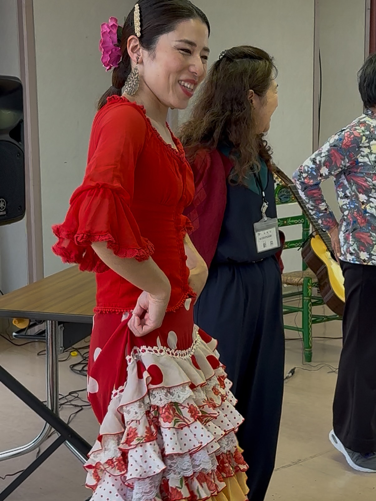 普段着のままレッスンを楽しむチョコメンコの受講生