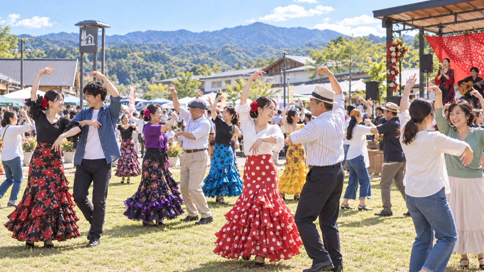 みんなで踊るセビジャーナス(イメージ)