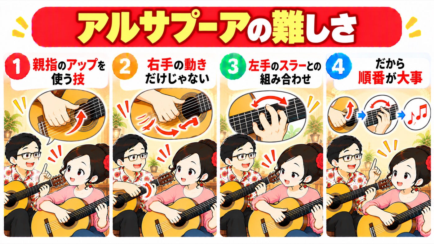 図解：アルサプーアの難しさ