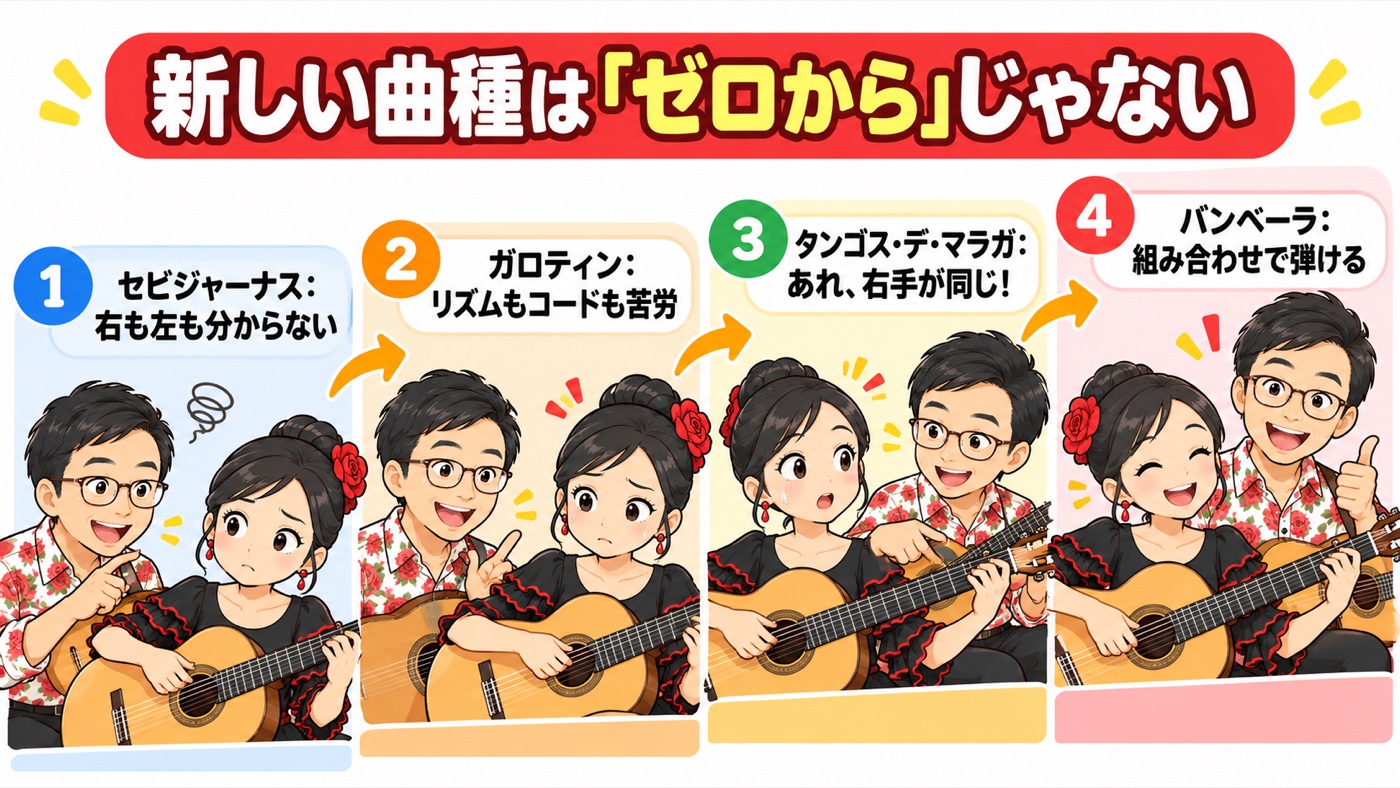 図解：新しい曲種は「ゼロから」じゃない