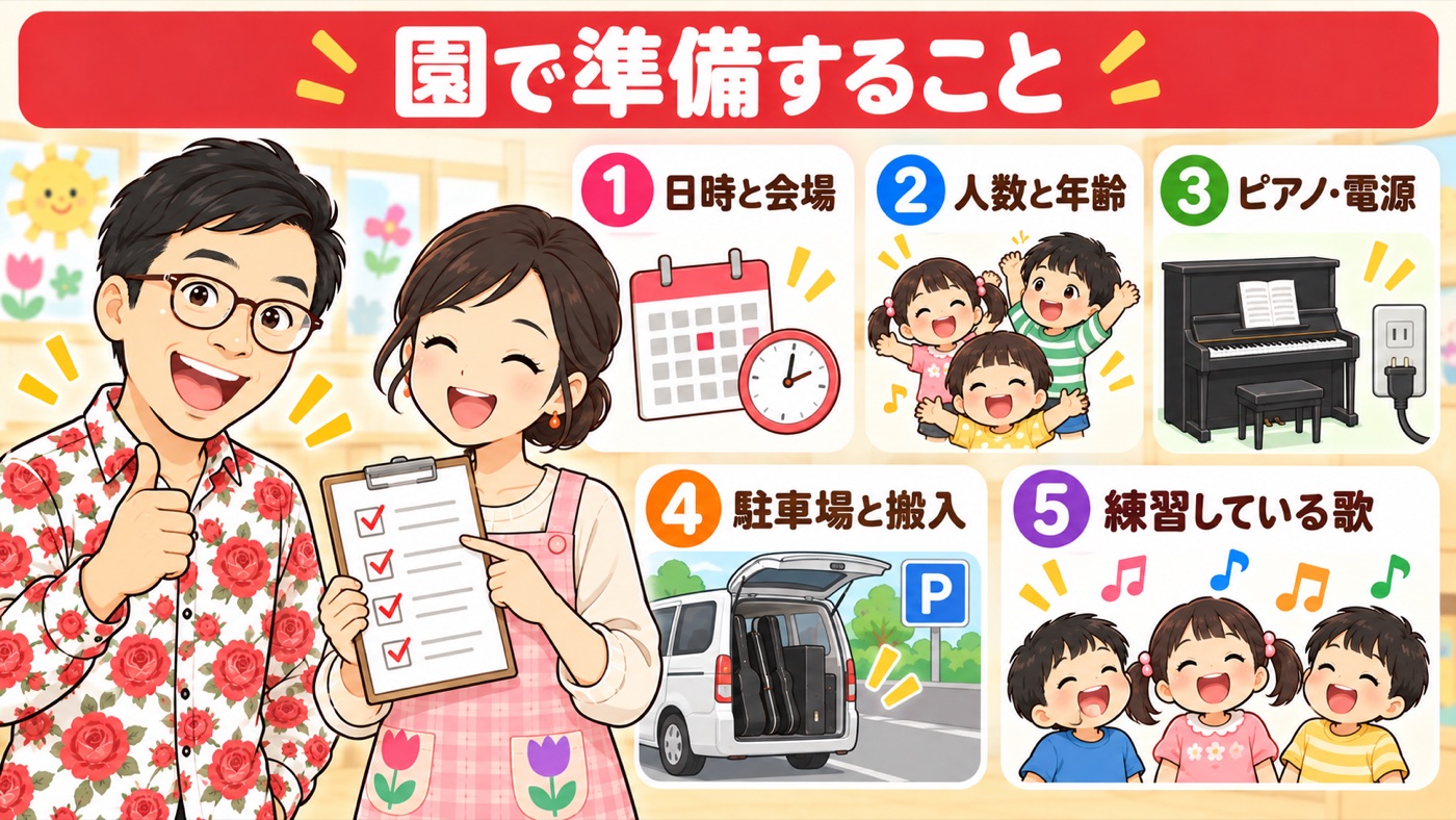 図解：園で準備すること