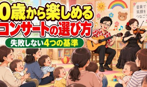 0歳から楽しめるコンサートの選び方｜親子・園で失敗しない4つの基準