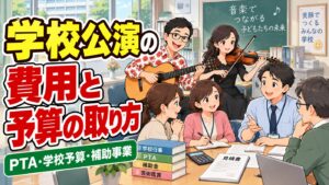 学校公演の費用と予算の取り方|PTA・学校予算・補助事業の考え方