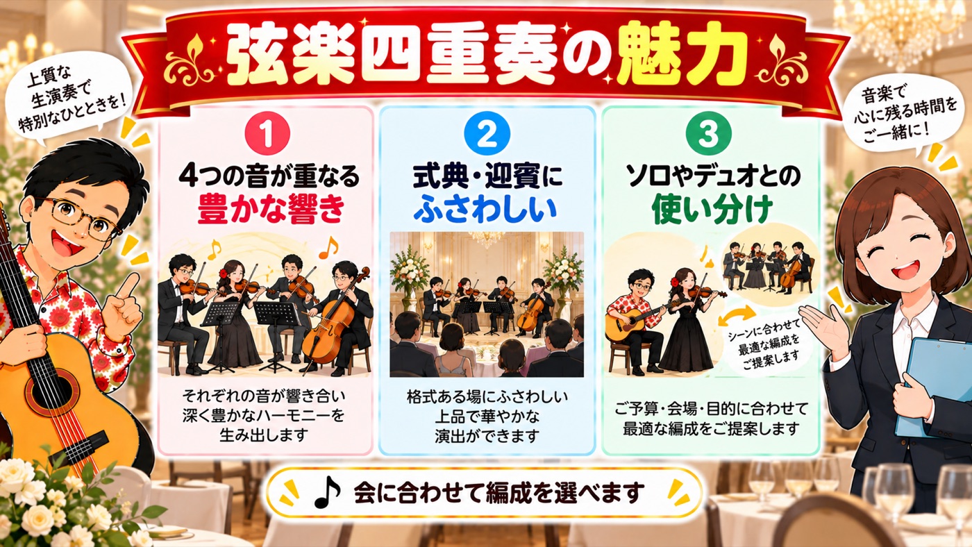 図解:弦楽四重奏の魅力