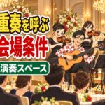 弦楽四重奏を呼ぶ費用と会場条件｜編成・曲・演奏スペースの考え方