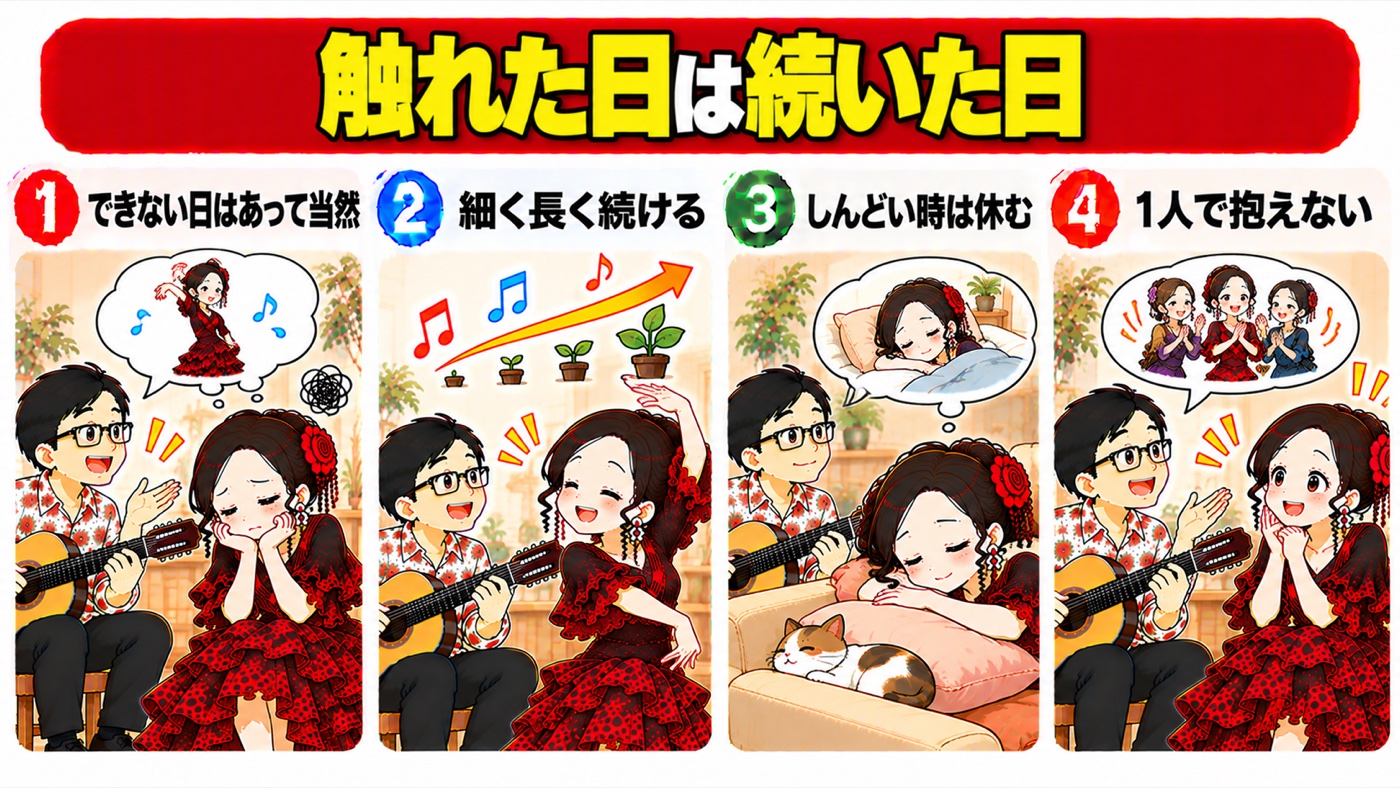 図解：触れた日は続いた日
