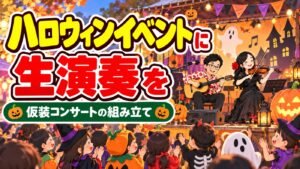 ハロウィンイベントに生演奏を|商業施設・園で使える演出と進め方
