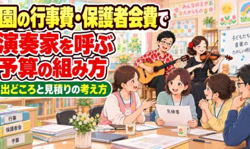園の行事費・保護者会費で演奏家を呼ぶときの予算の組み方