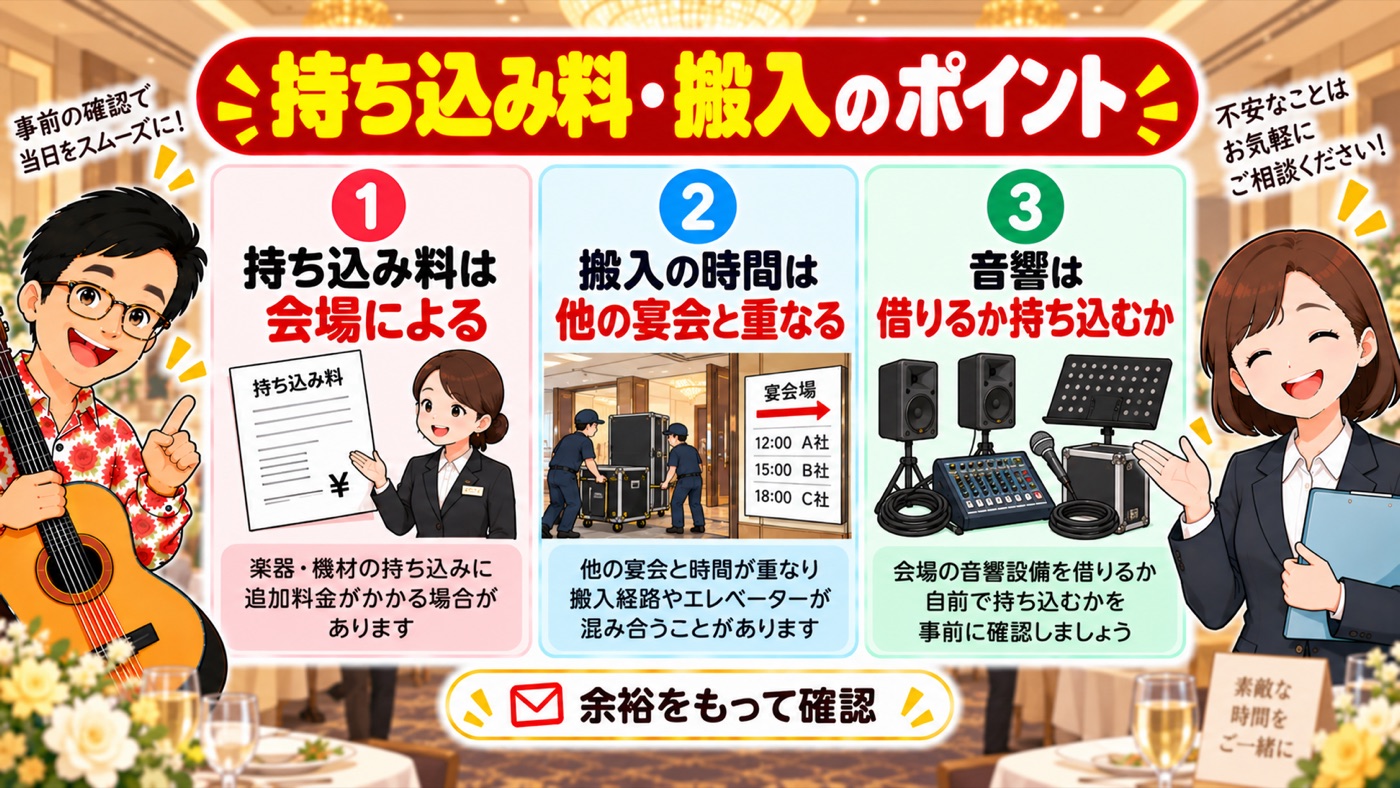 図解:持ち込み料・搬入のポイント