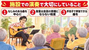 【実績】川崎市の老人ホームで慰問コンサート|毎月の施設演奏の延長で(2019年2月)