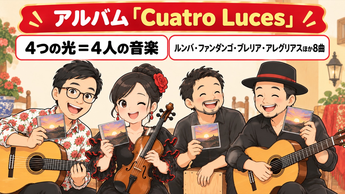 図解:アルバム「Cuatro Luces」