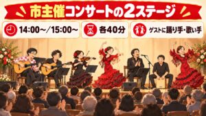 【実績】国立市主催のコンサートに出演|70席の小ホールで2ステージ(2024年7月)