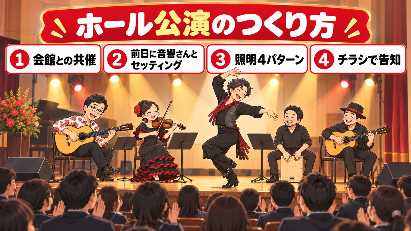 図解:ホール公演のつくり方