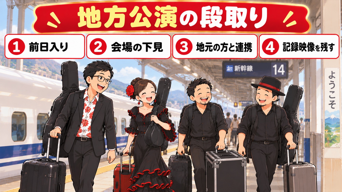 図解：地方公演の段取り