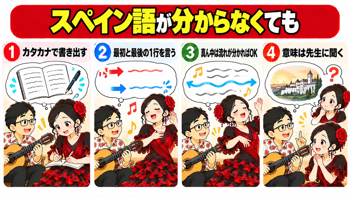 図解:スペイン語が分からなくても
