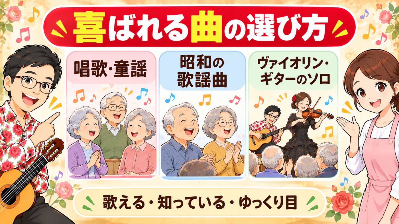 図解：喜ばれる曲の選び方