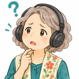 聴く人（困った顔）
