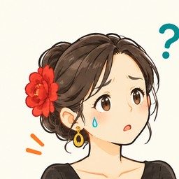 踊る人（困った顔）
