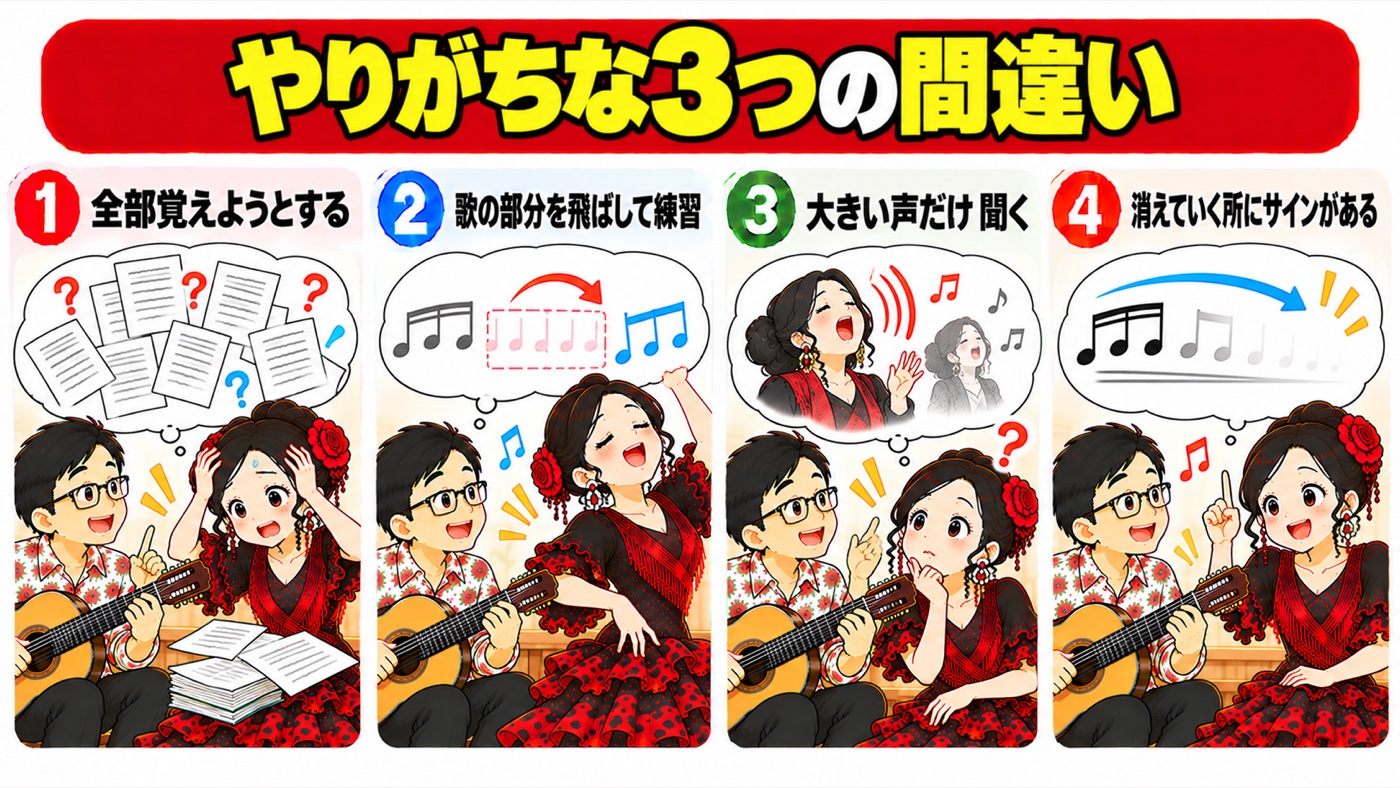 図解：やりがちな3つの間違い