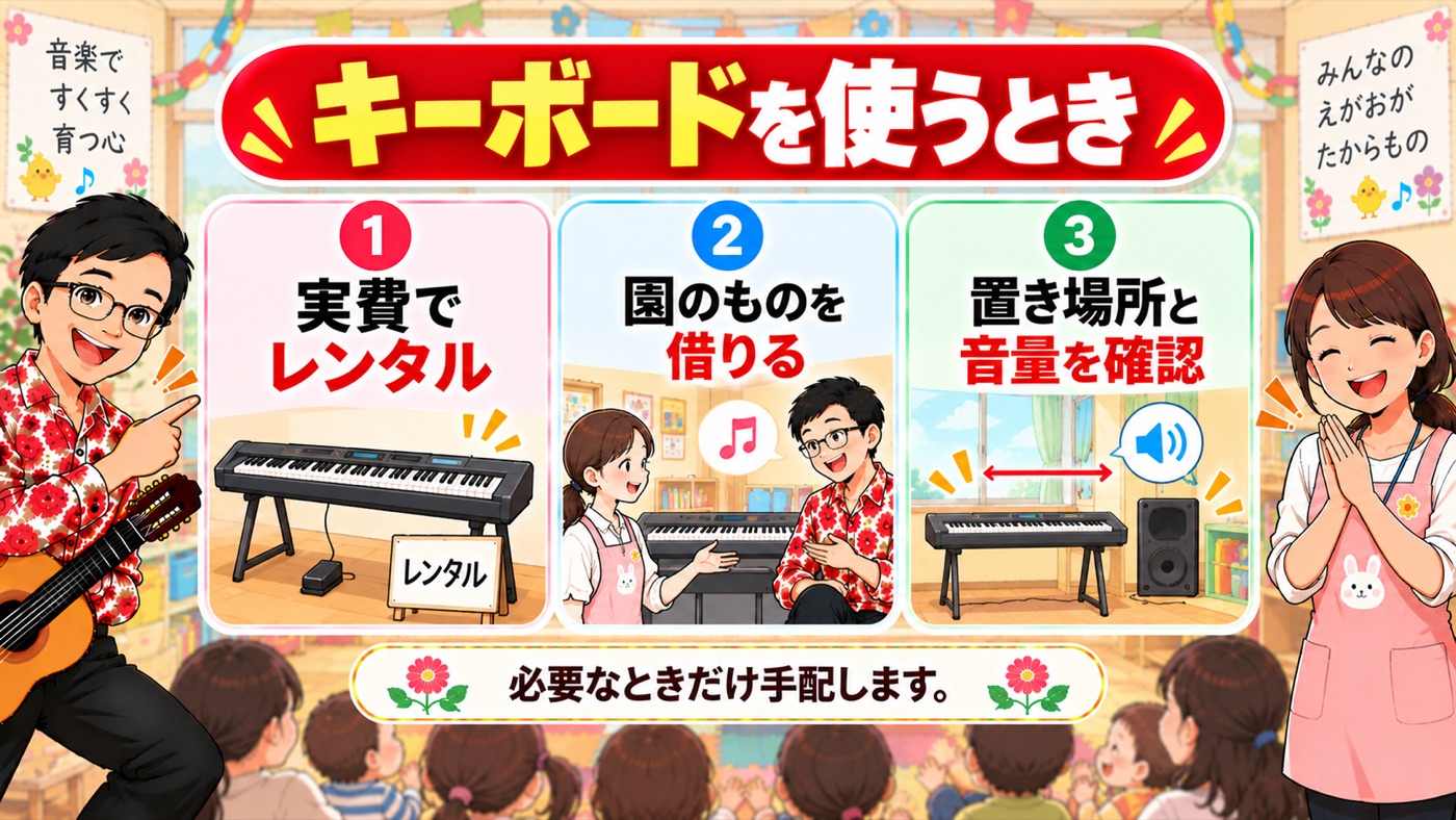 図解:キーボードを使うとき