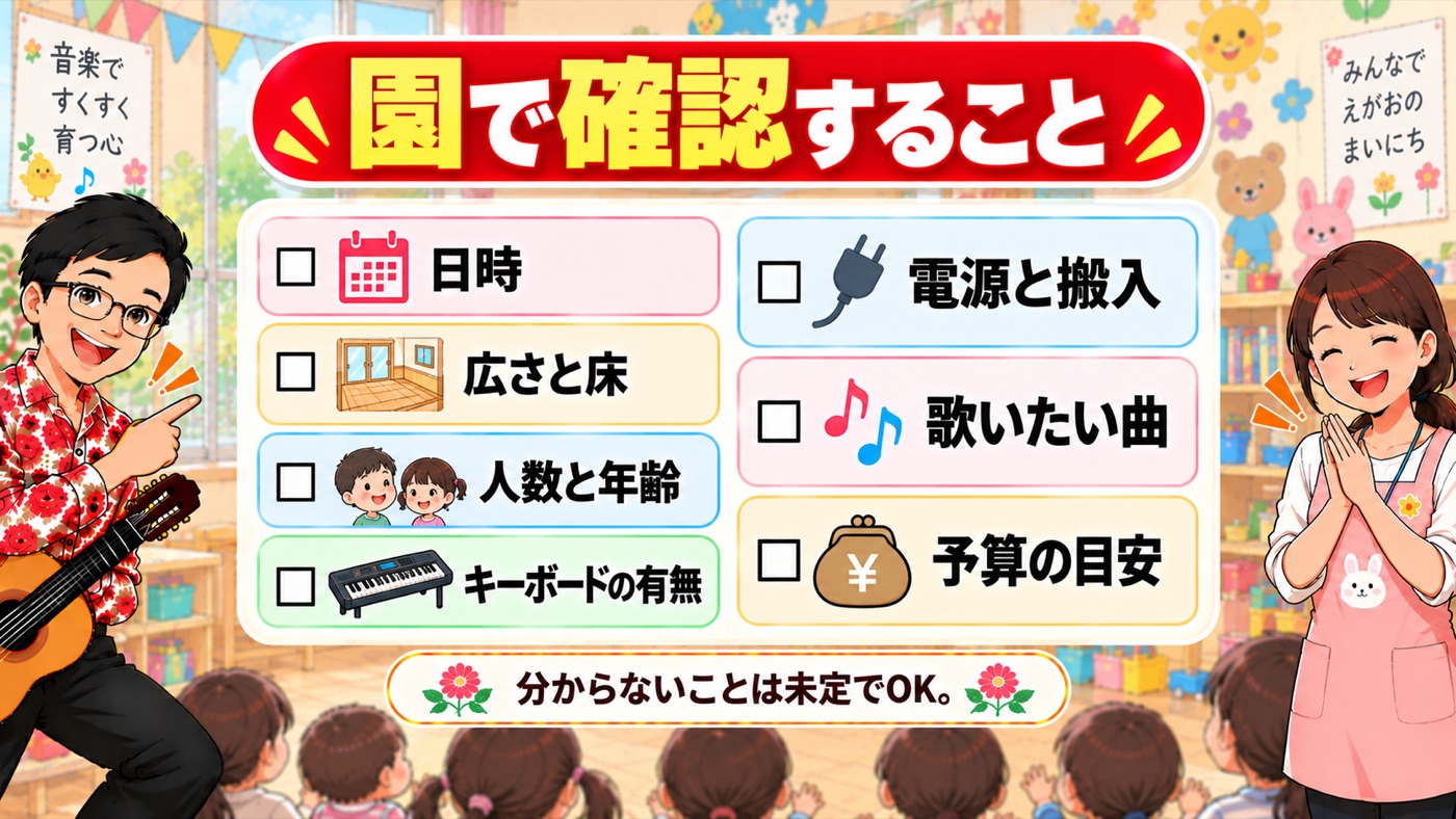 図解:園で確認すること