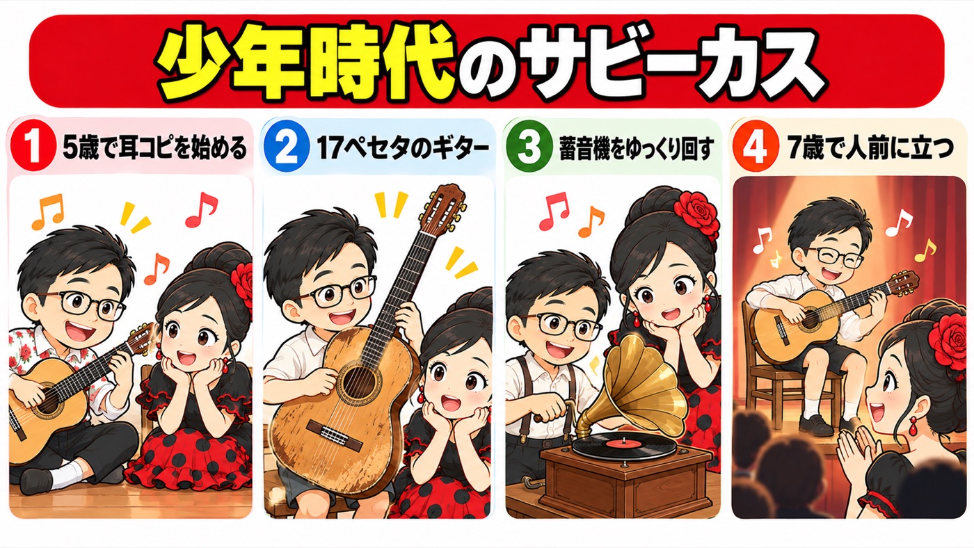 図解：少年時代のサビーカス