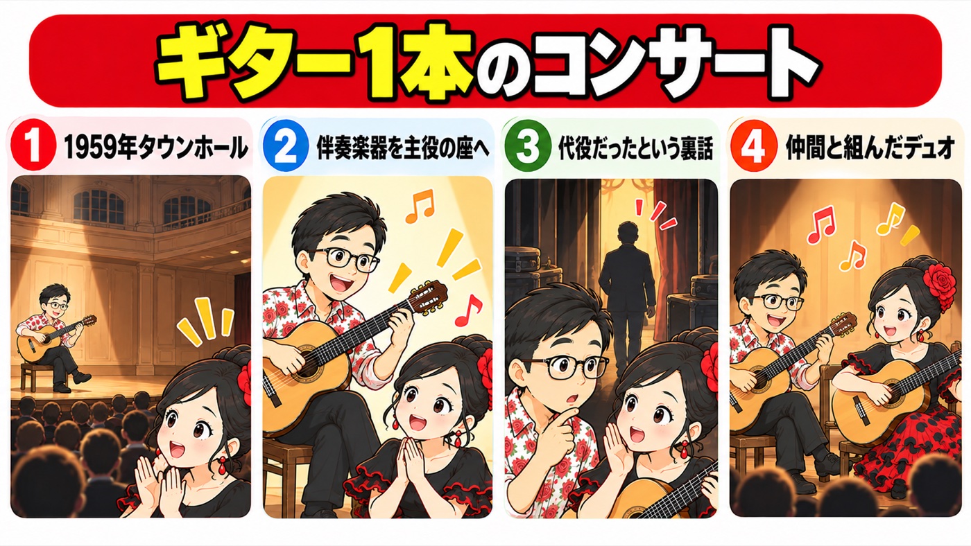 図解：ギター1本のコンサート