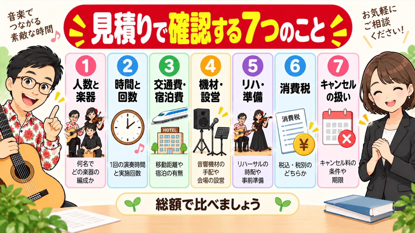 図解：見積りで確認する7つのこと