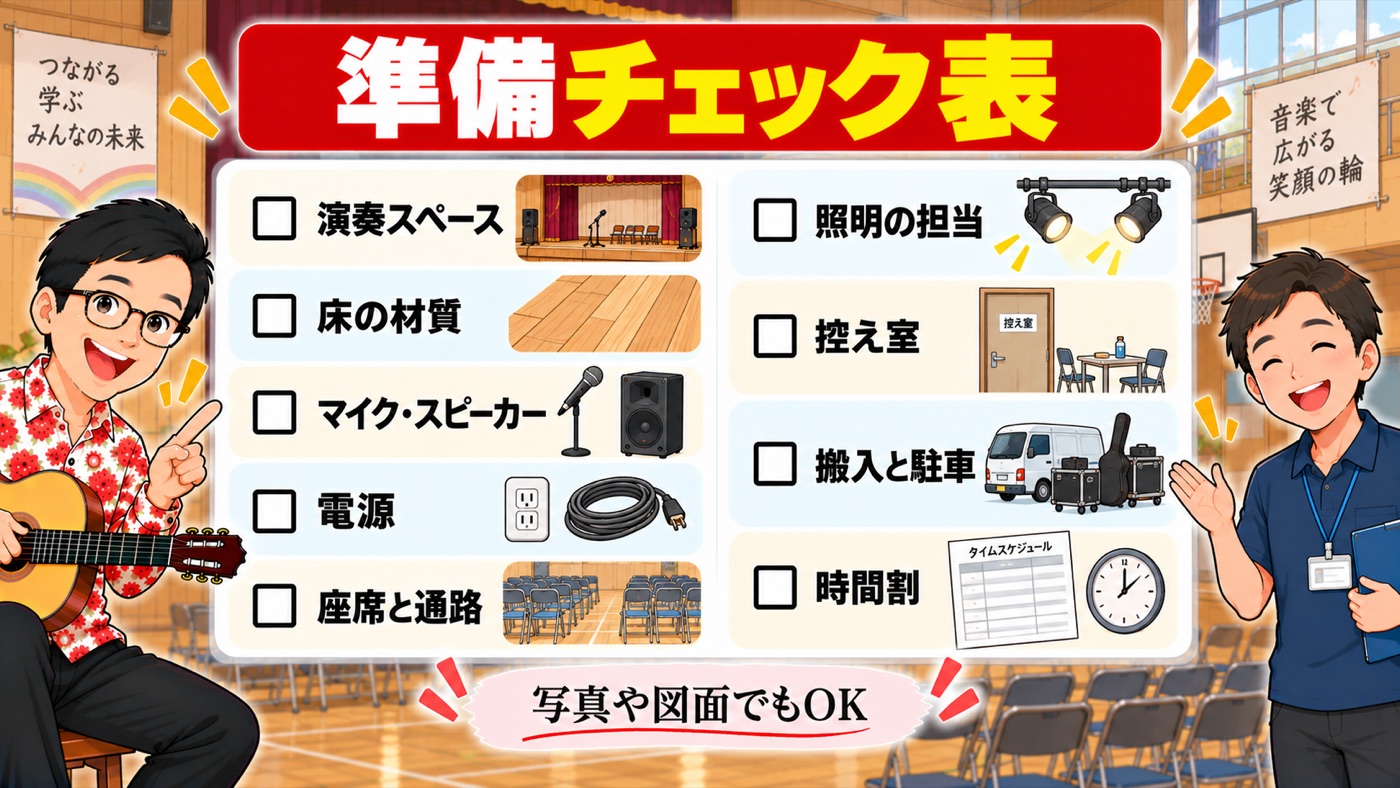 図解:準備チェック表