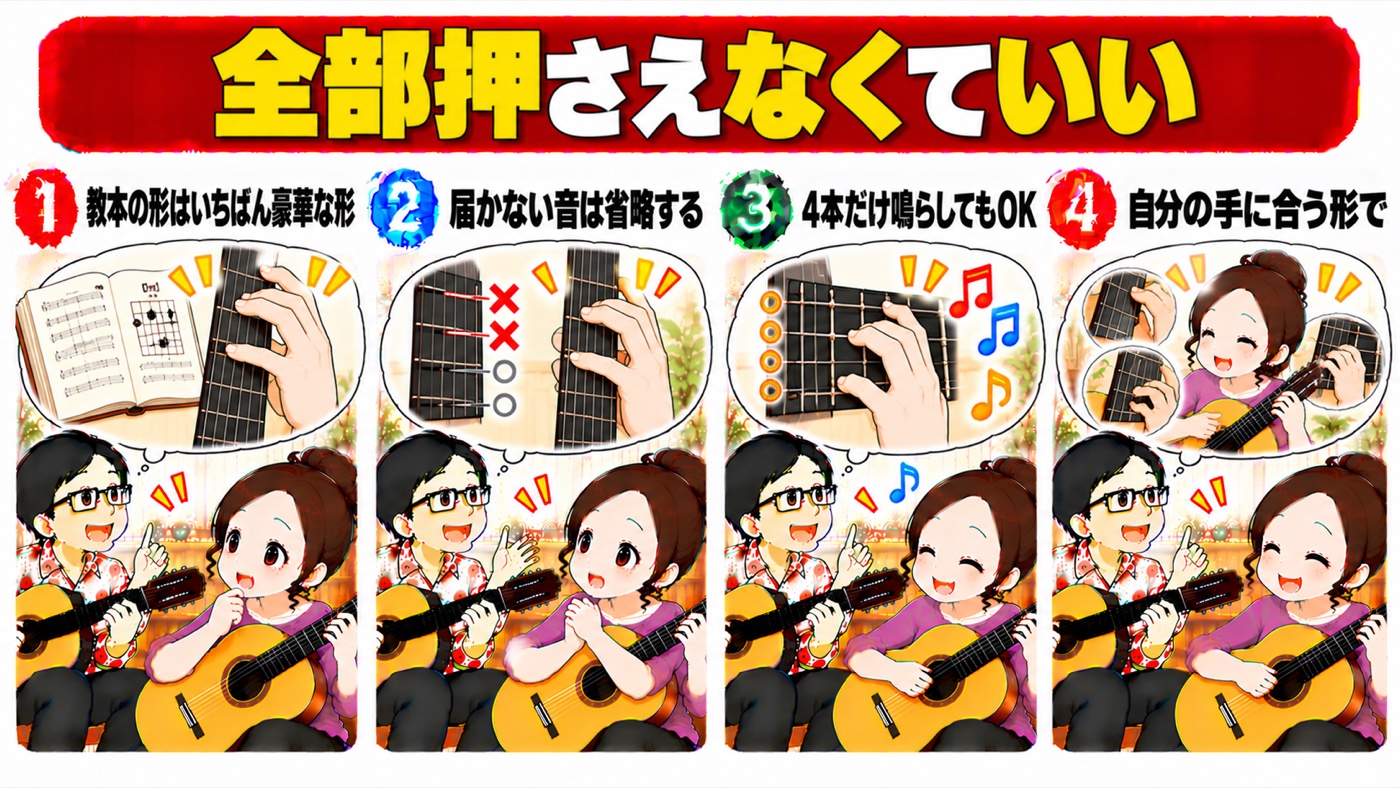 図解：全部押さえなくていい