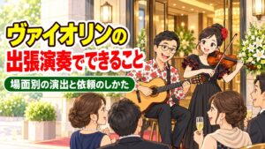 ヴァイオリンの出張演奏でできること|場面別の演出と依頼のしかた