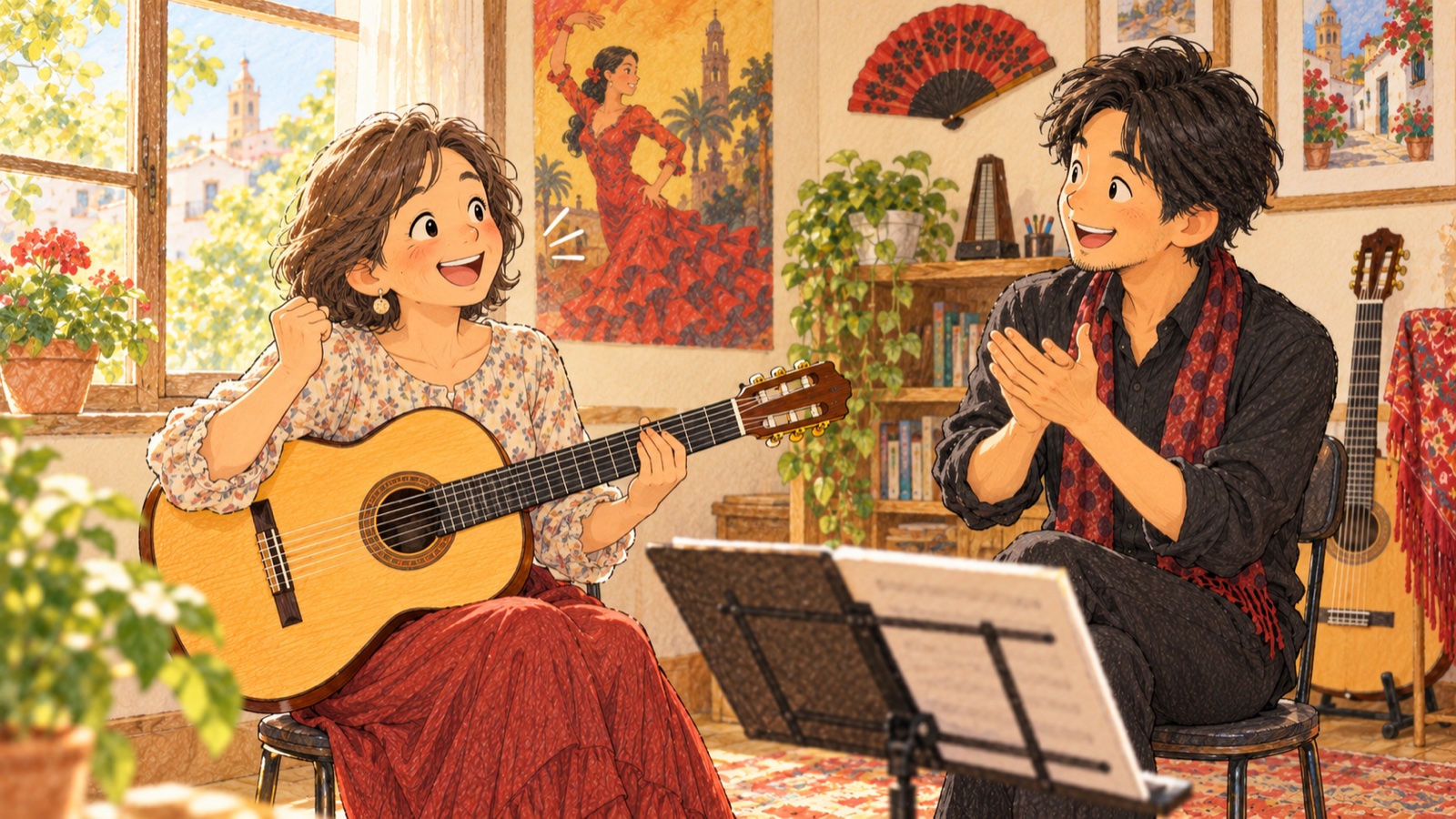 レッスンでいちばん楽しい瞬間(イラスト)