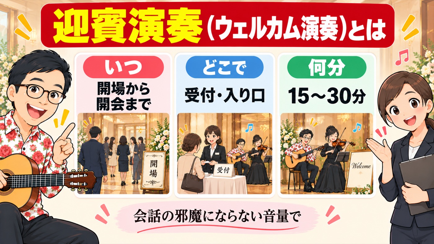 図解：迎賓演奏（ウェルカム演奏）とは